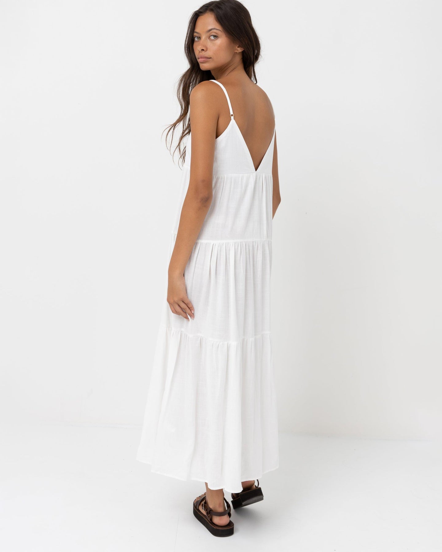 Classic Tiered Midi Dress