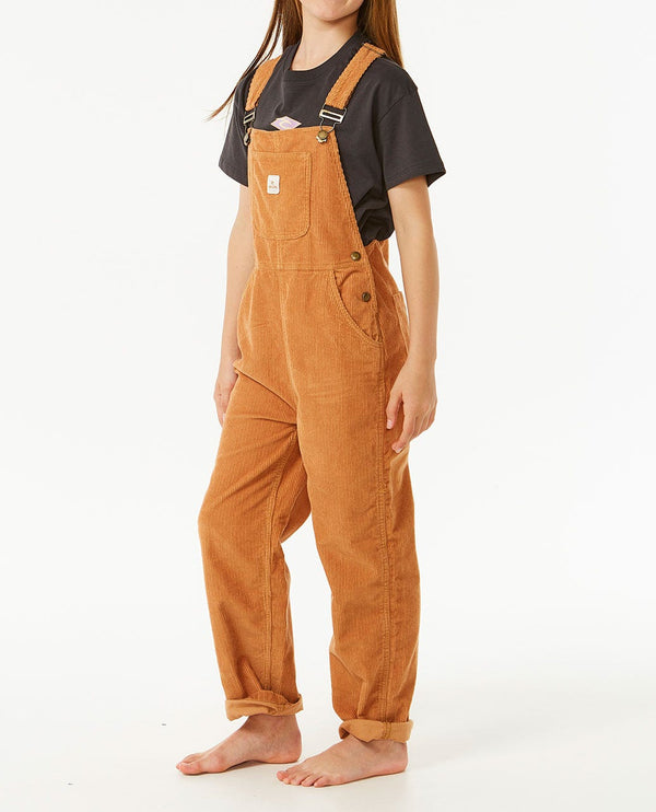 Girls Surf Cord Overall