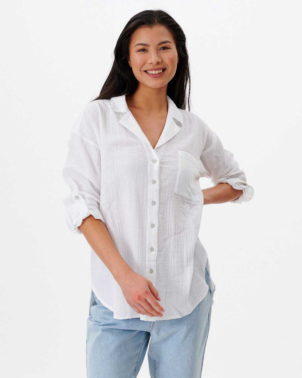 Premium Surf Long Sleeve Button Shirt