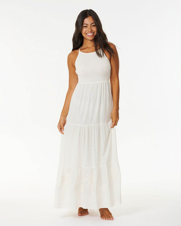 Pacific Dreams Embroidered Mid Dress