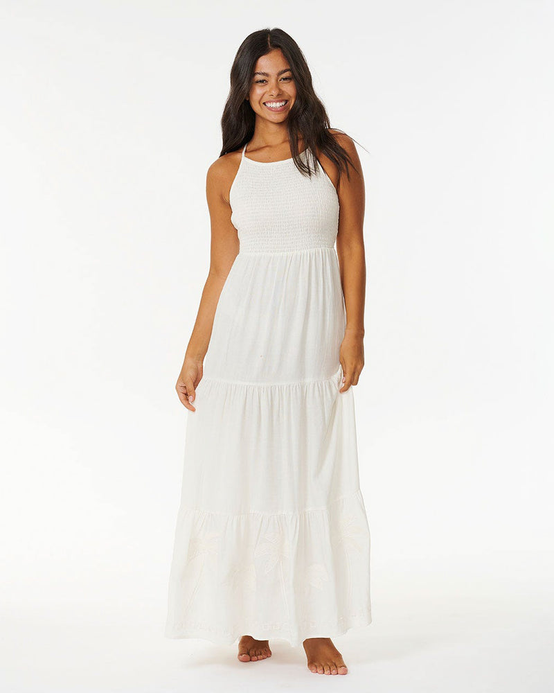 Pacific Dreams Embroidered Mid Dress