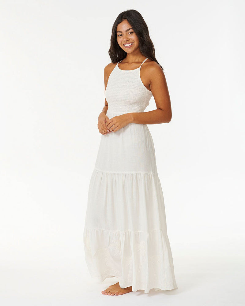 Pacific Dreams Embroidered Mid Dress