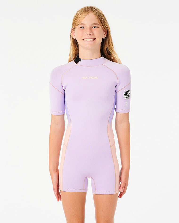 Girls Dawn Patrol Back Zip Long Sleeve Spring