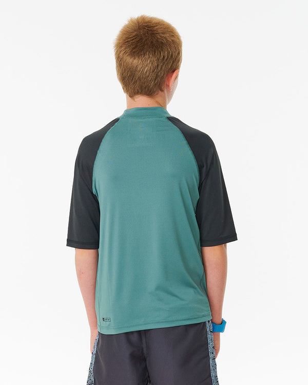 Boys Shock Upf Short Sleeve Rashie