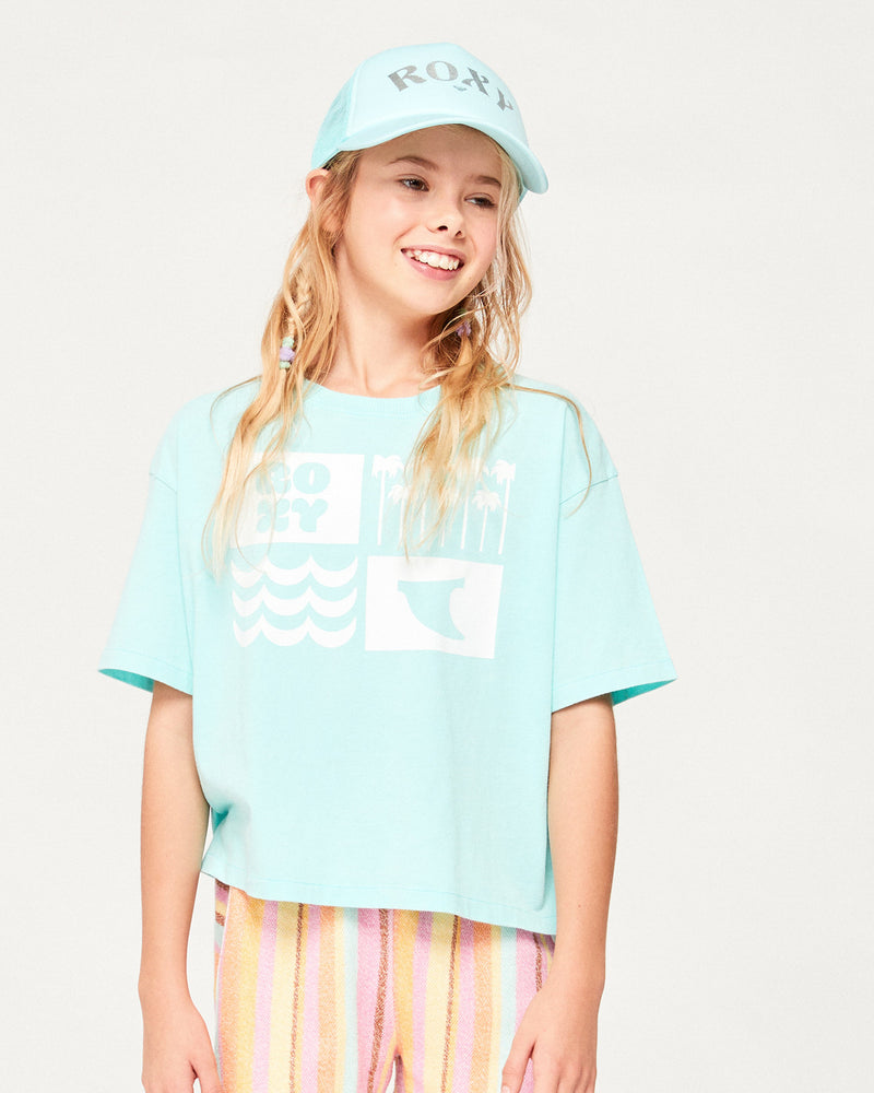 Girls Sun For All Sea Tee