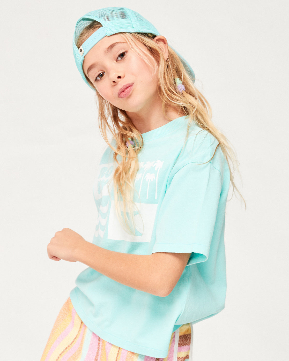 Girls Sun For All Sea Tee