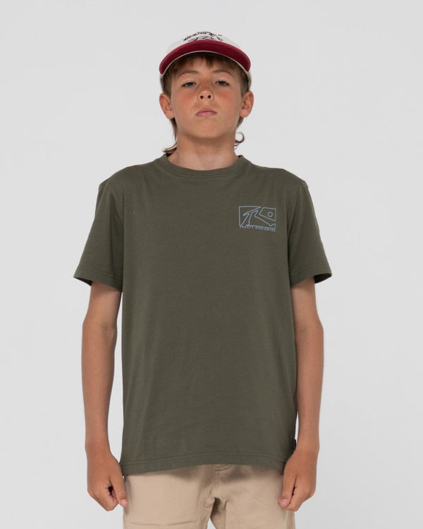 Boys Boxed Out Short Sleeve Tee