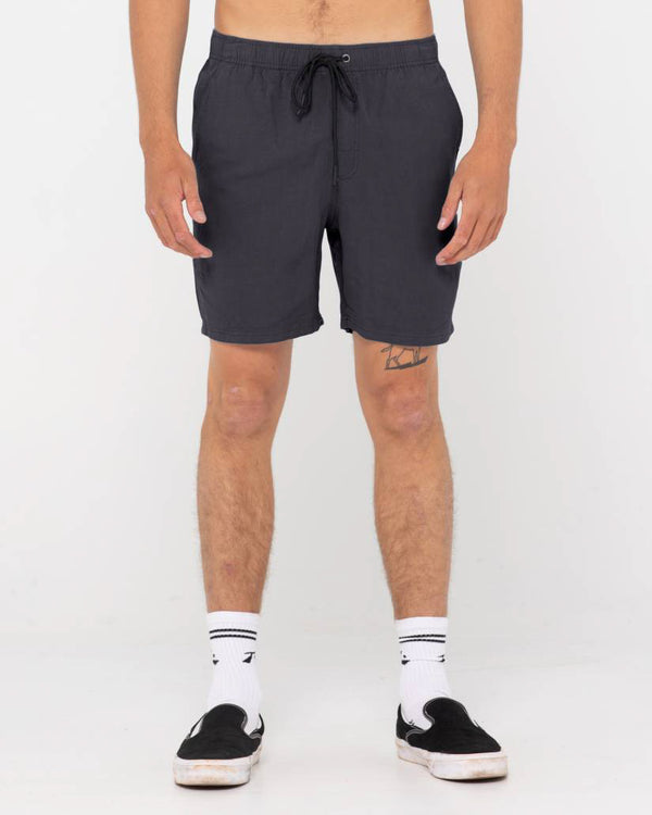 Boys Overtone Linen Elastic Short