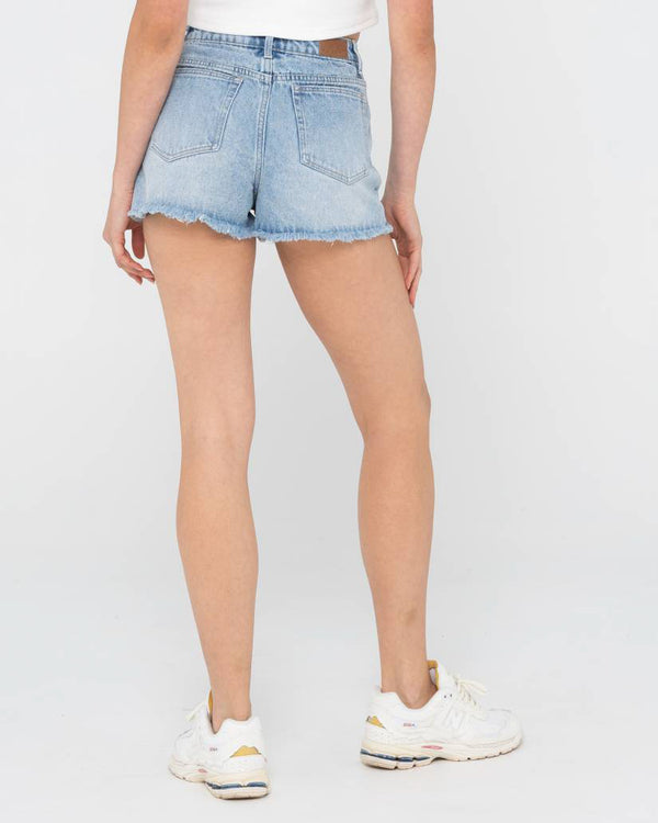 Frankie Frayed High Denim Short