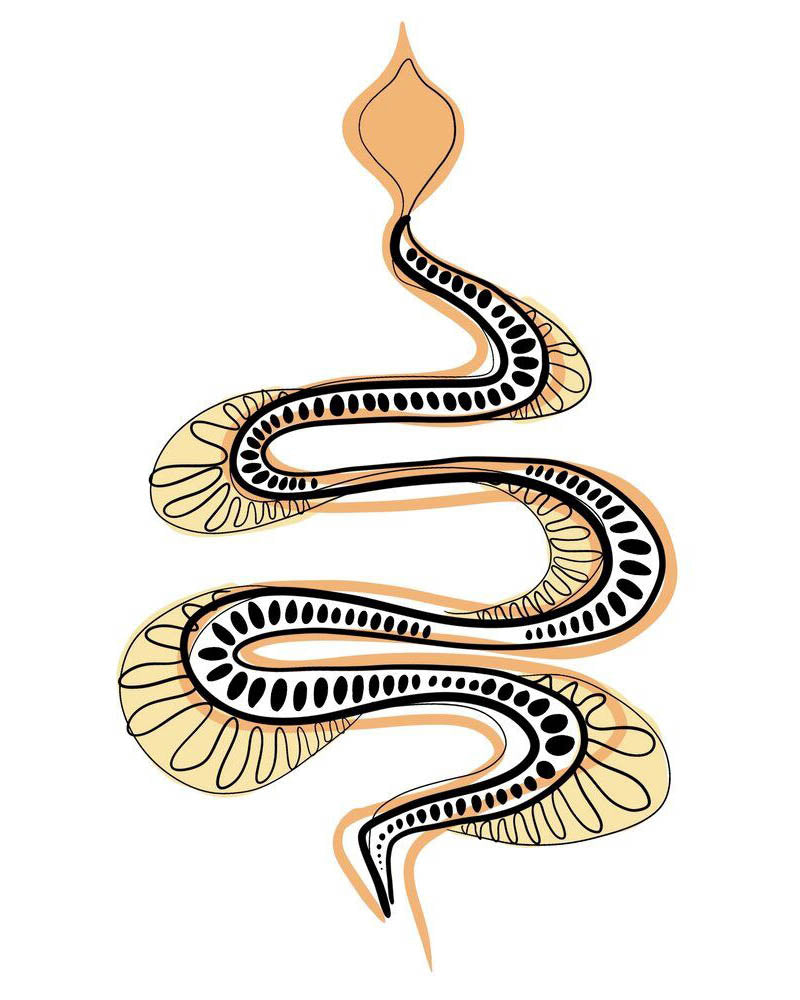 Fierce Snake Sticker