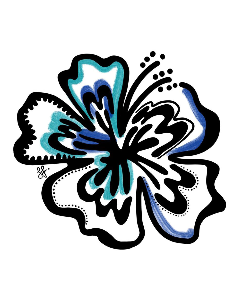 Hibiscus Sticker