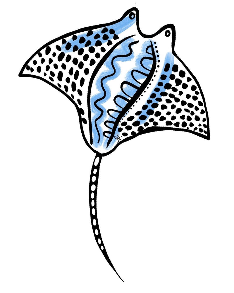 Manta Ray Sticker