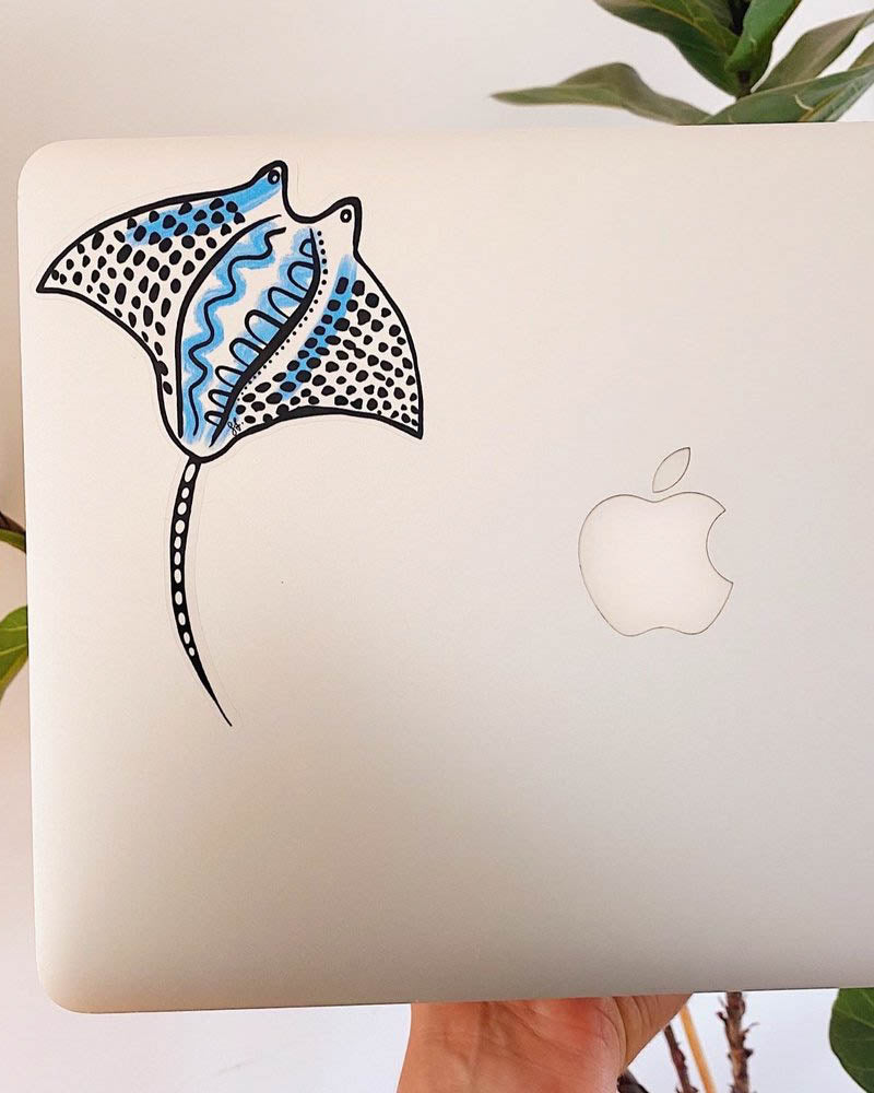 Manta Ray Sticker