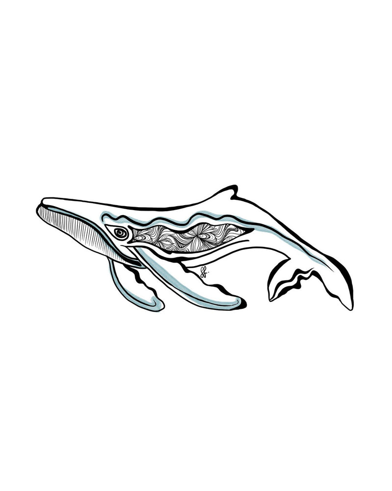 Whale Sticker