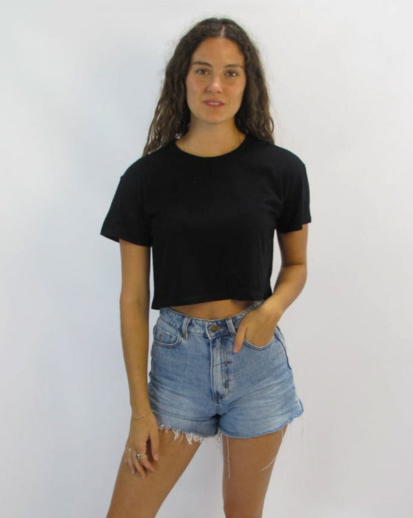 STR Plain Crop Tee