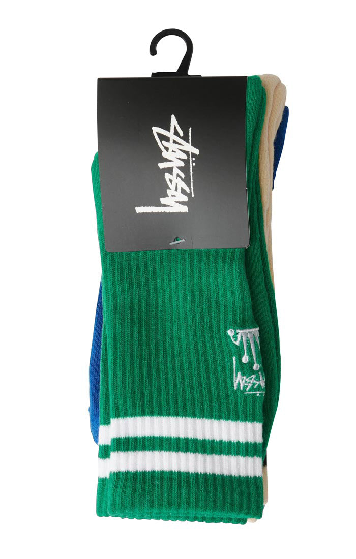 Mens Crown Stripe Sock 3Pk