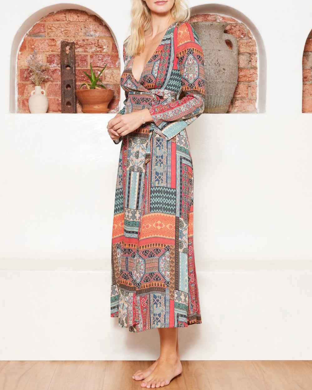 Kefalonia Suri Wrap Maxi Dress