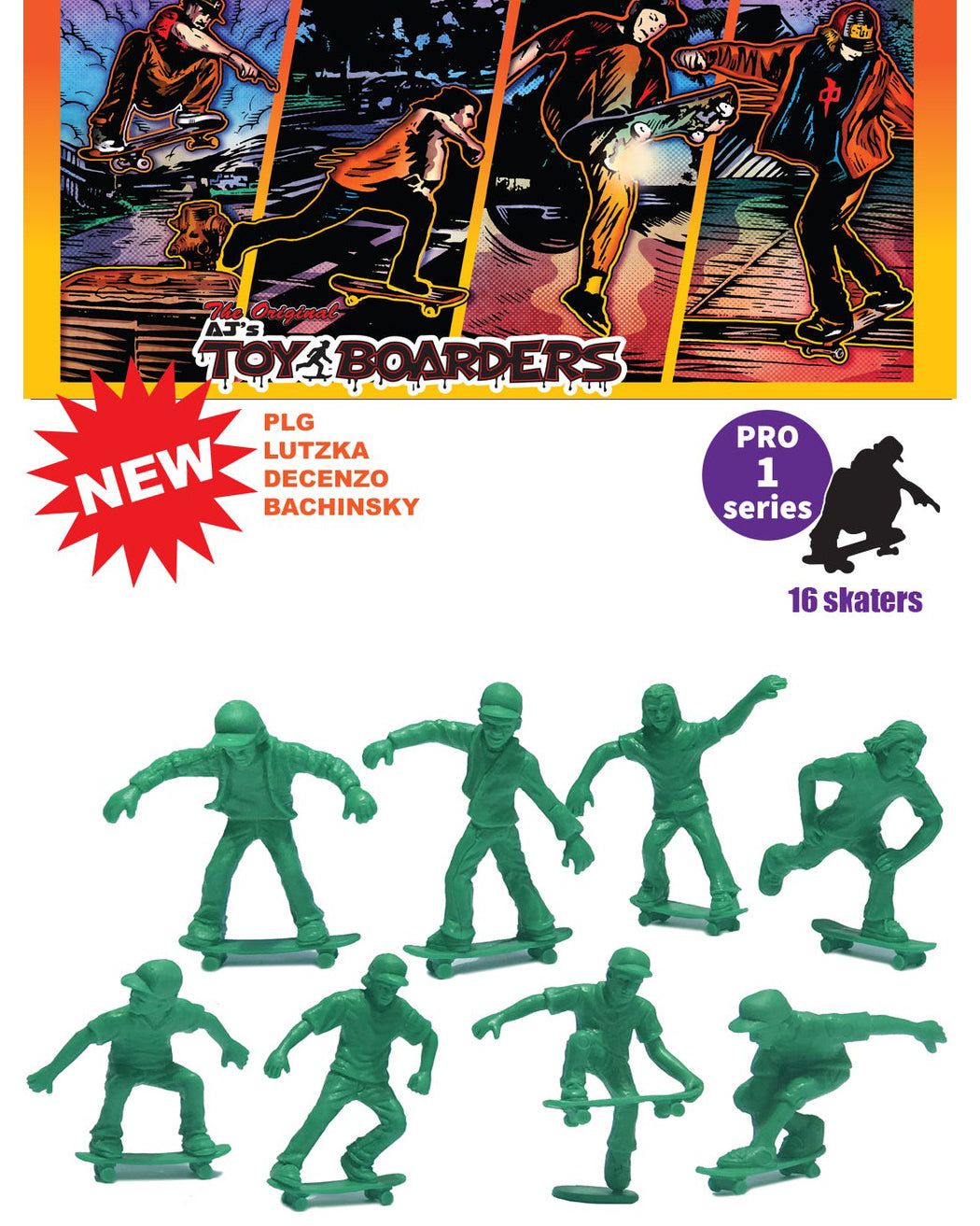 Pro Skate Green 16 Pack