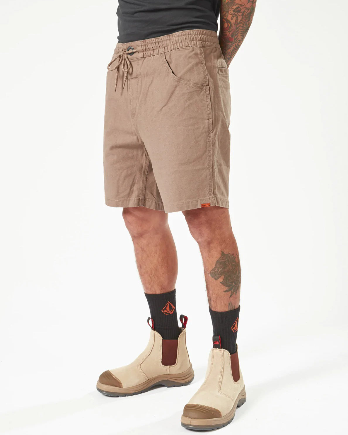 Caliper Elastic Waist 17 Work Short