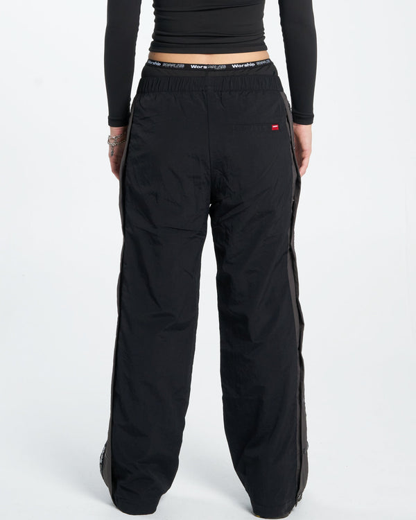 Win Win Crushed Nylon Track Pant